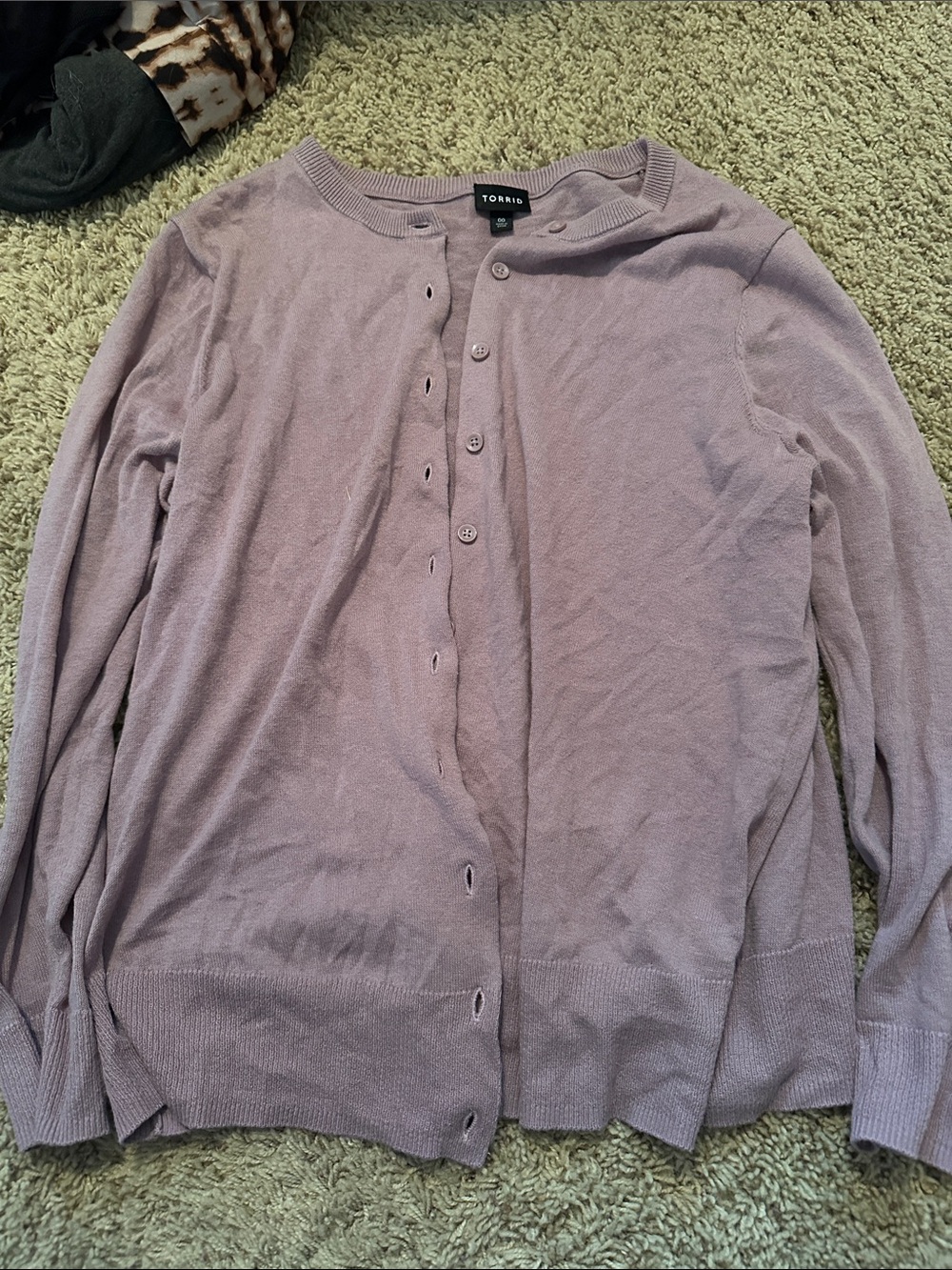 torrid Dusty Mauve Button-Front Cardigan